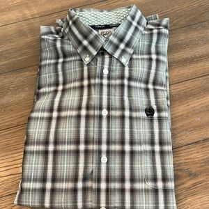 Cinch mens western shirt. Long sleeve, size L. Beautiful like new no flaws